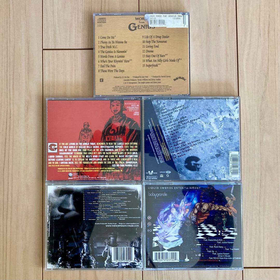 GENIUS/GZA 帯付き国内盤含む5枚セット WU-TANG CLAN