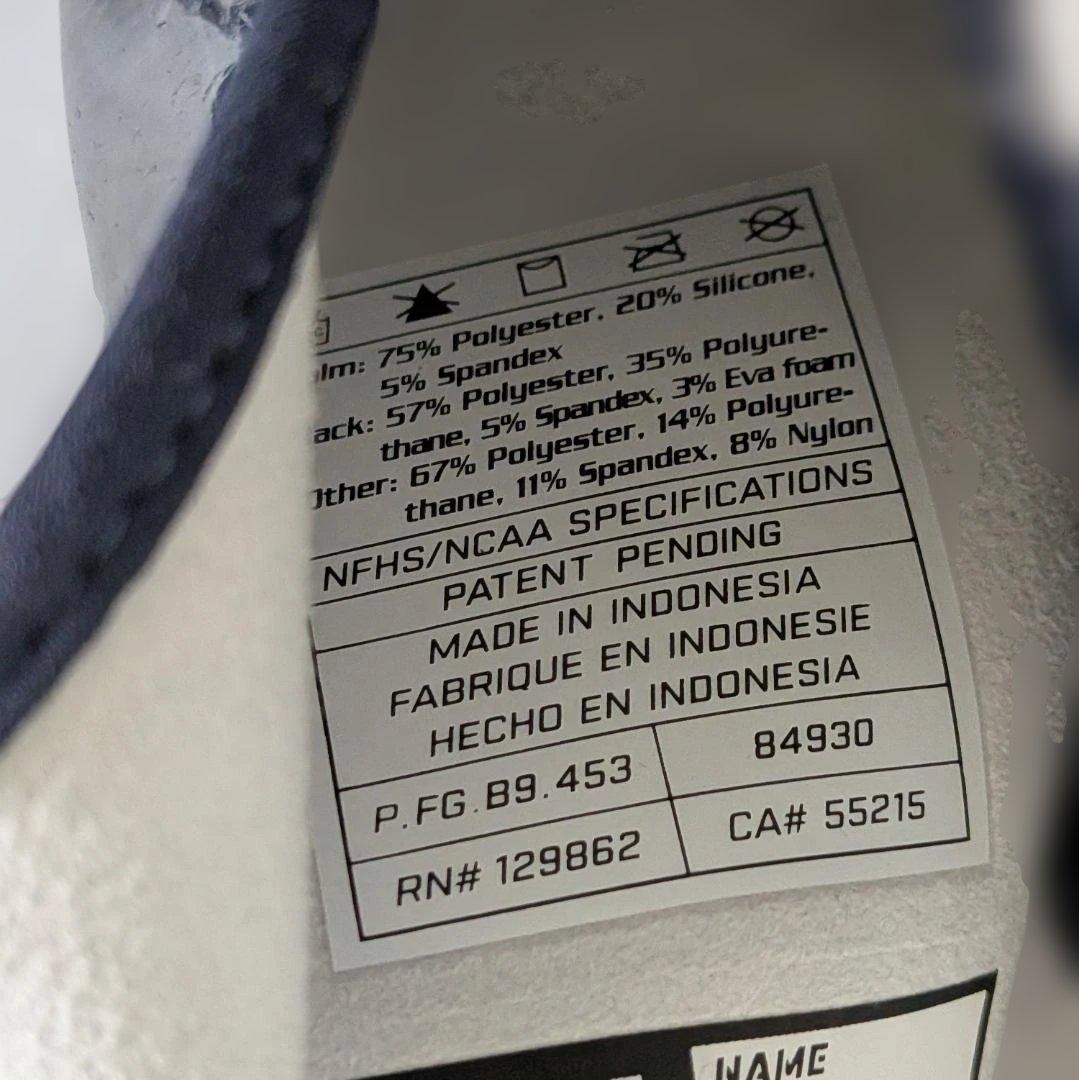 NIKE アメフトグローブ ネイビー 光沢 グリップ力 3XL