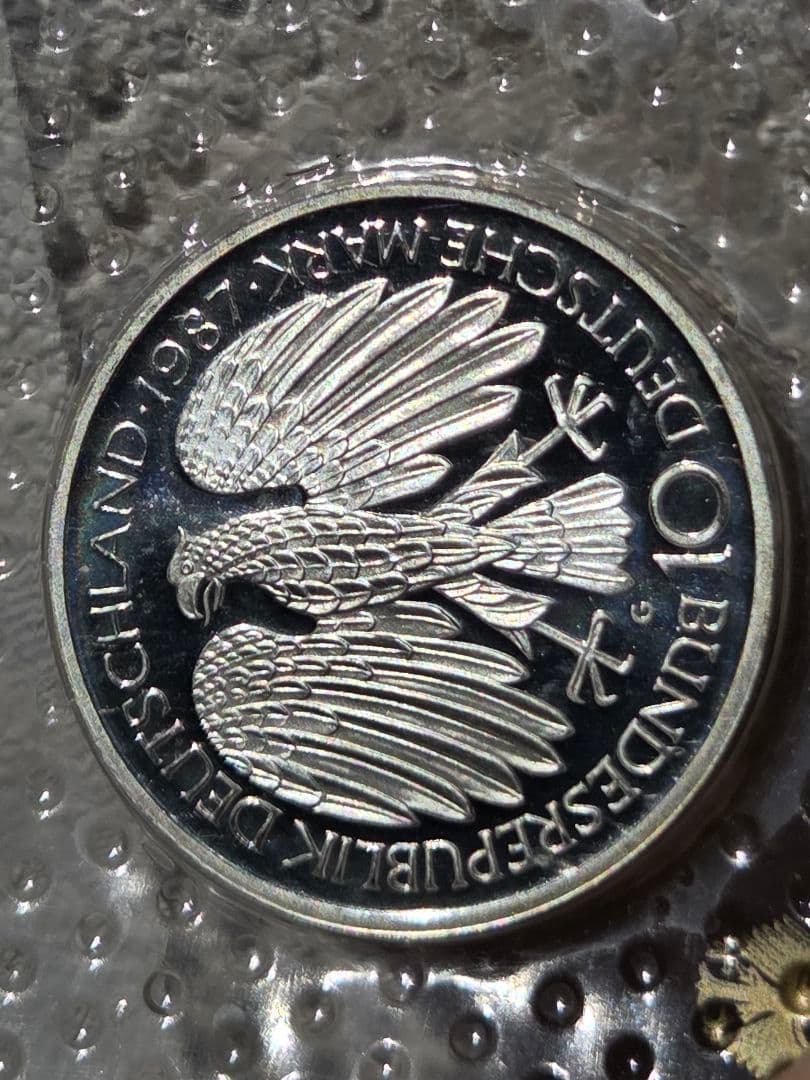 (プルーフ)西ドイツ ローマ条約締結30周年記念　10マルク銀貨　1987