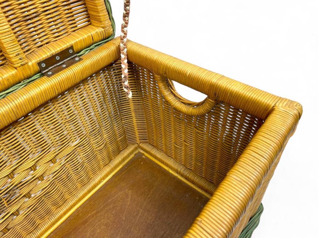 【大小2個セット】籐 ラタン 大篭・小篭 カゴ バスケット