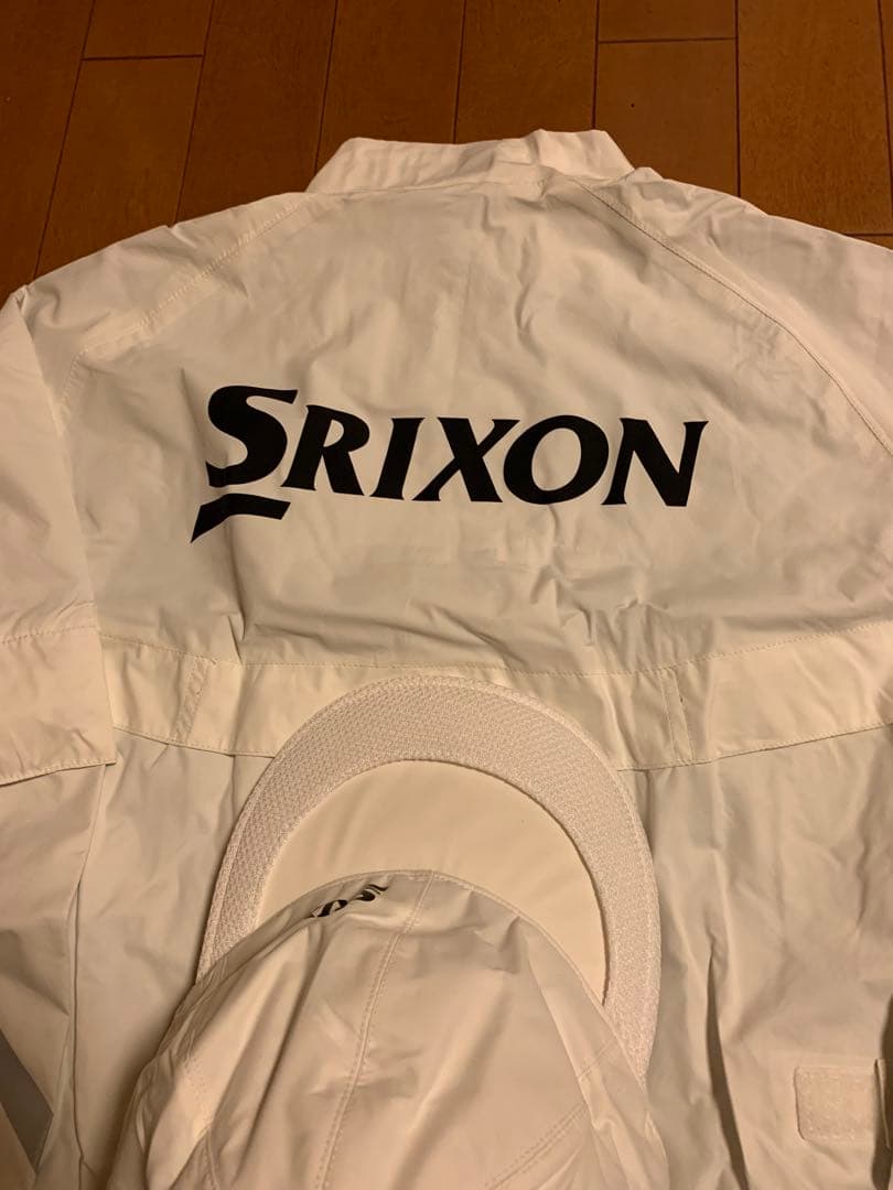 SRIXONレインウェア3点セットサイズM (収納袋付き) ホワイト