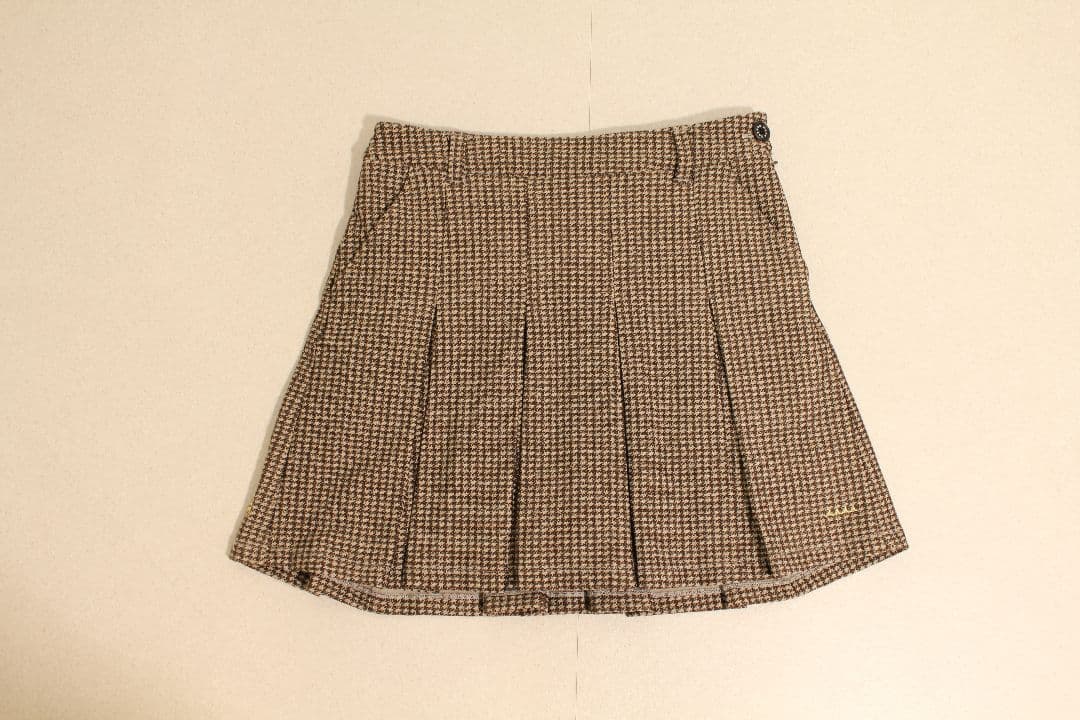 最終値下　muta MARINE 千鳥柄 プリーツスカート インナー付 ゴルフ