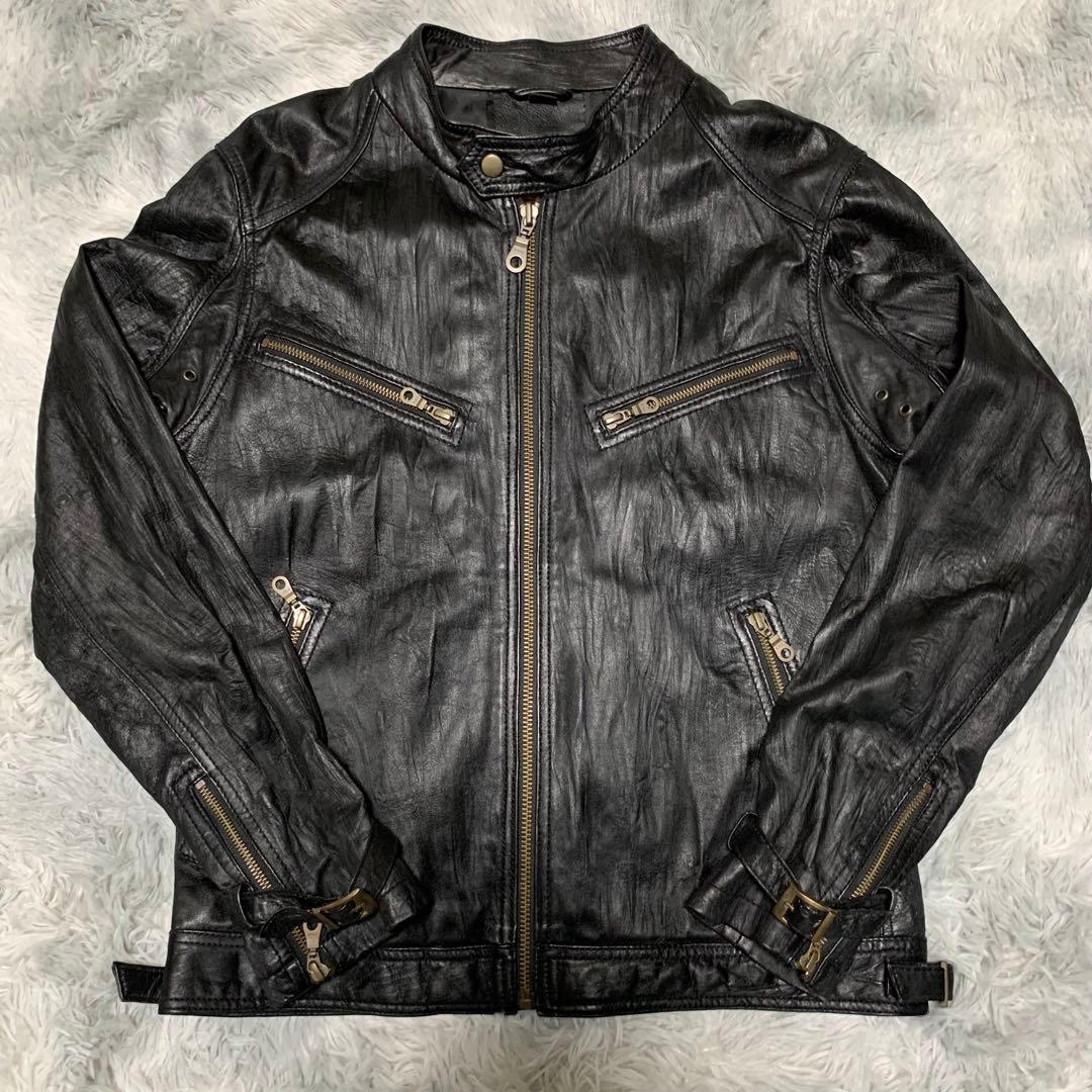 美品 DEGNER デグナー バイクウェア レザージャケット
