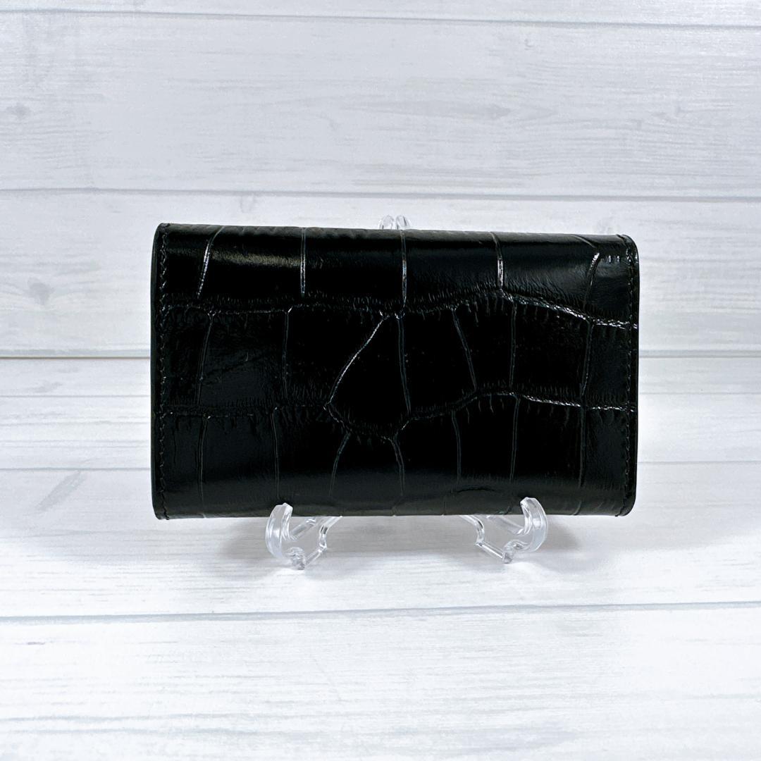 CELINE セリーヌ 6連 レザー キーケース クロコダイル型押しカーフスキン