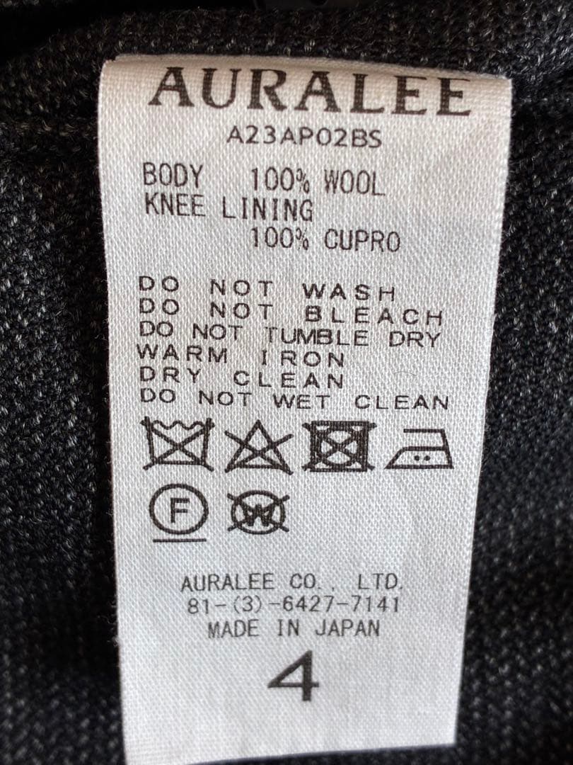 スーツ AURALEE BLUEFACED WOOL DOBBY SLACKS 4