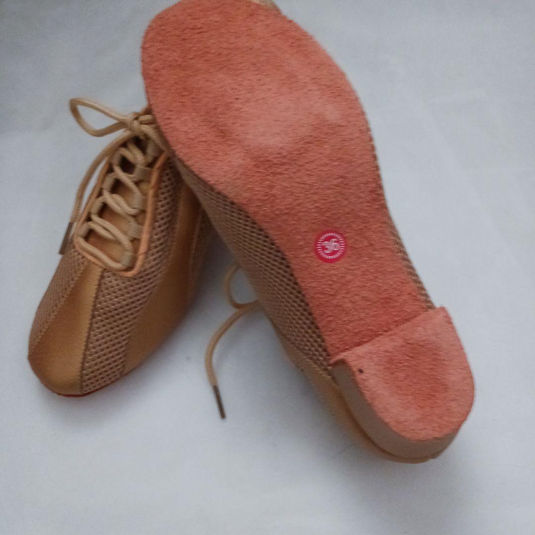 新品社交ダンスシューズ23センチベージュ