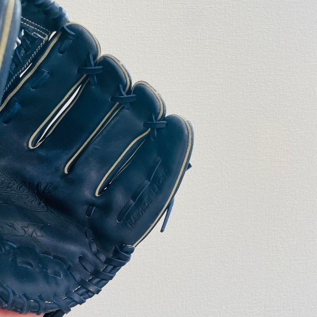極美品❣️【SSK】エスエスケー野球グローブ　軟式用　即戦力　ネイビー