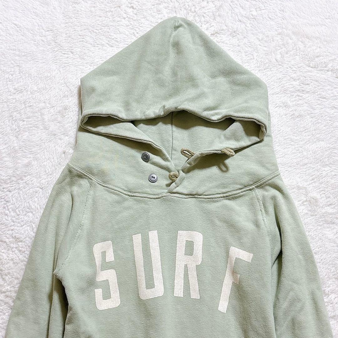 KAPITAL SURF パーカー ロゴ グリーン ２