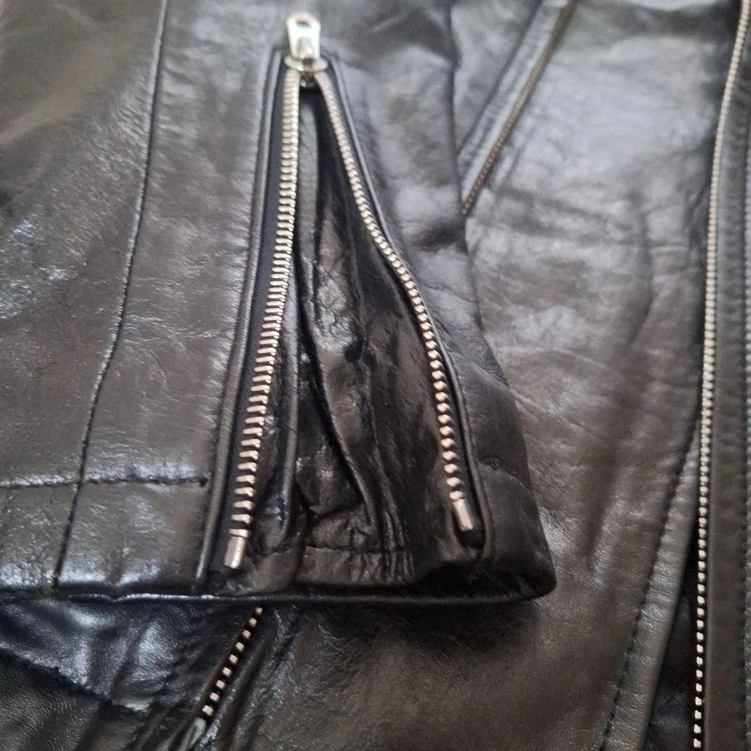 STUSSY レザーライダース LARGE 裏キルティング