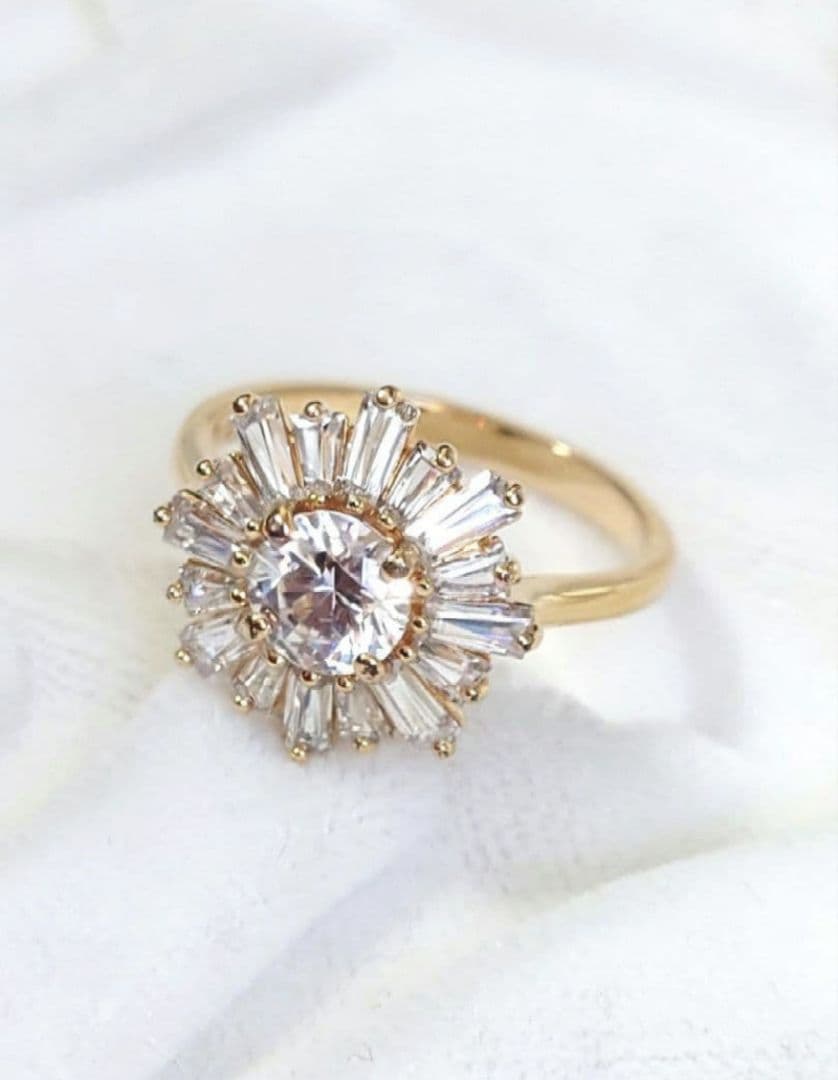 SWAROVSKI　太陽 SUNSHINE リング 　55サイズ