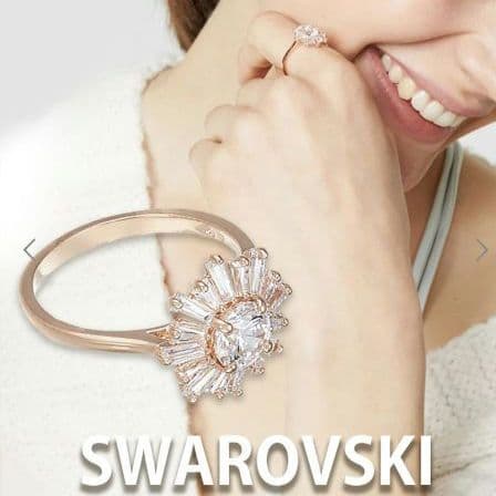 SWAROVSKI　太陽 SUNSHINE リング 　55サイズ