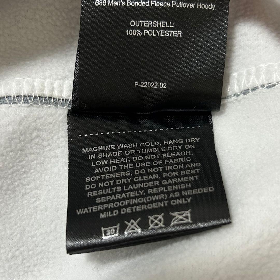 美品✨686 グレー　ウェア　撥水パーカー　スノボ　スキー　防寒