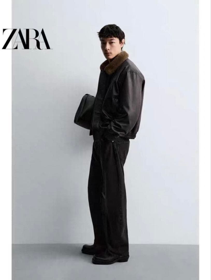 ZARA リバーシブル フェイクレザージャケット