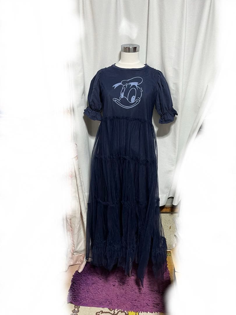 Areeam　ドナルド　チュールワンピース　ライトブルー