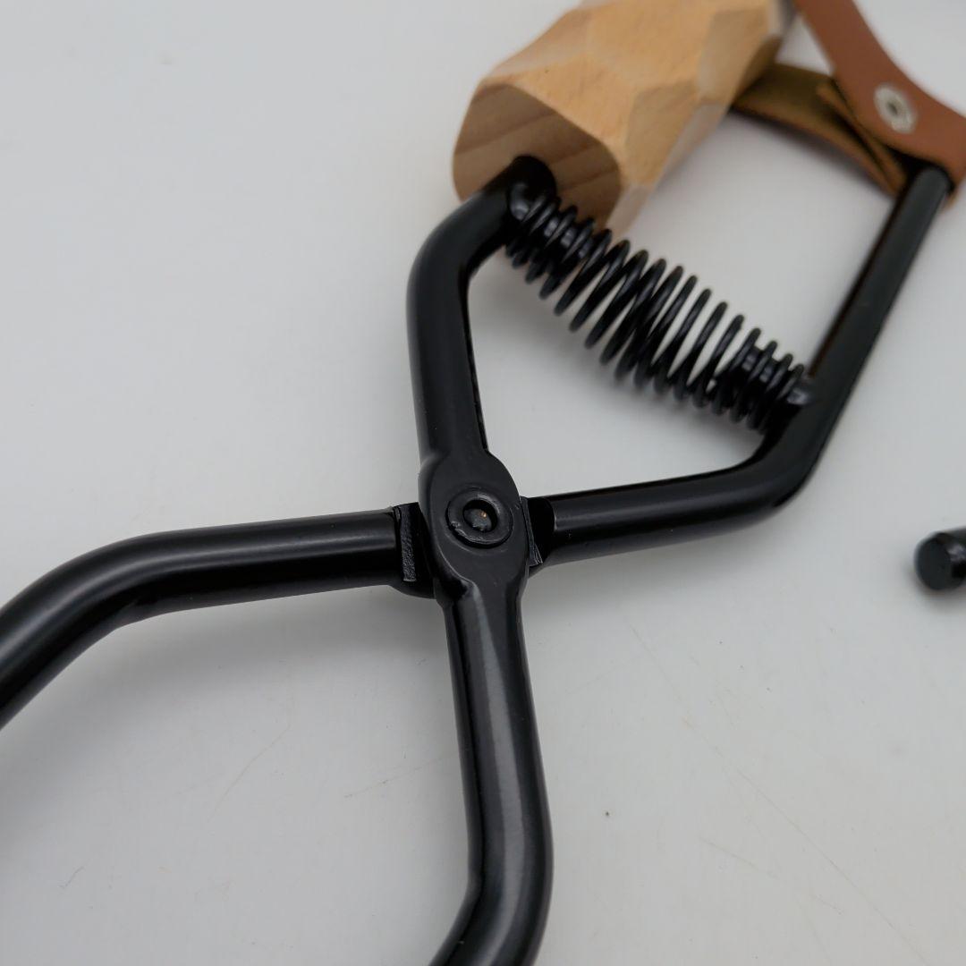 ② chicer 薪ばさみ バーベキュー用 トング キャンプ 火バサミ ハサミ