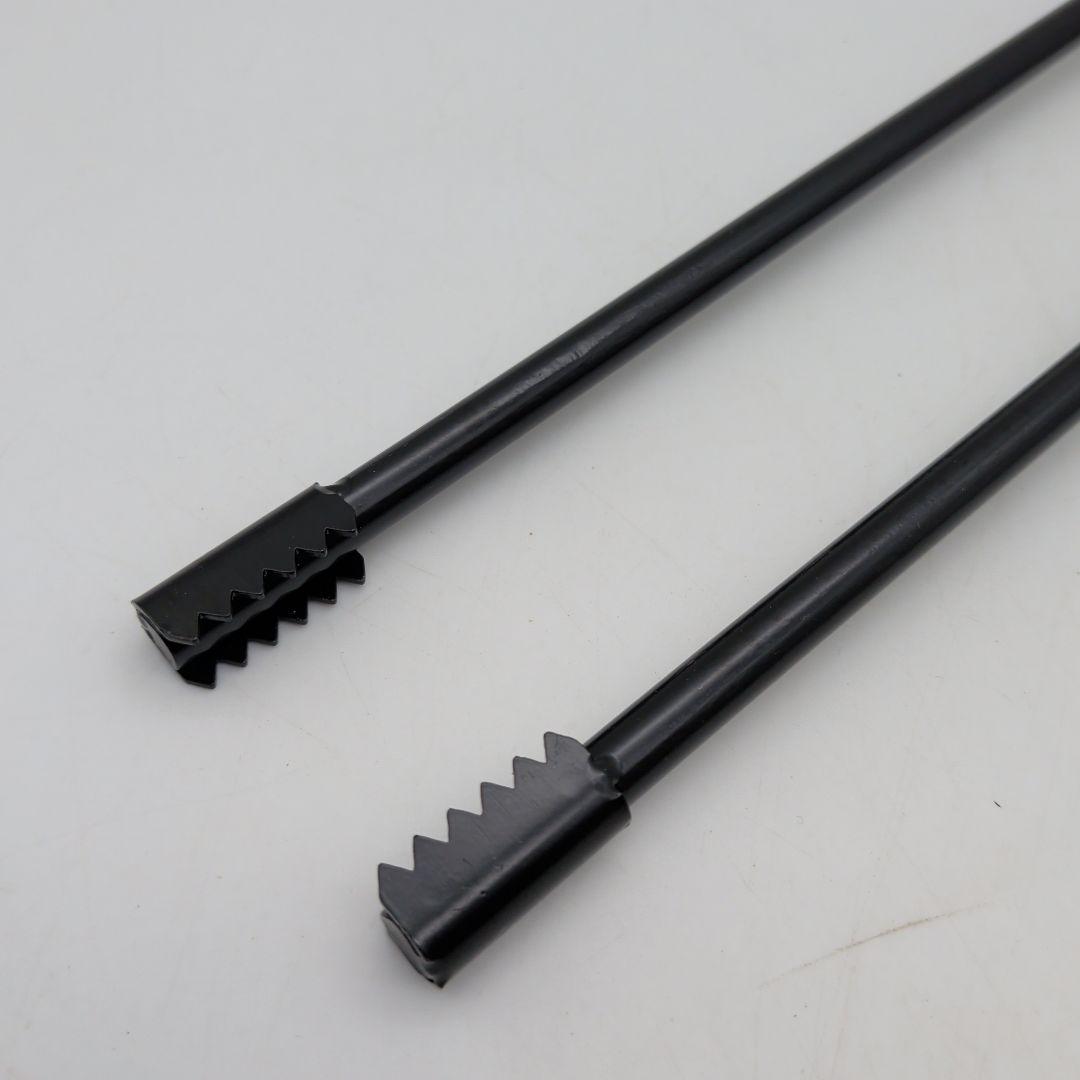 ② chicer 薪ばさみ バーベキュー用 トング キャンプ 火バサミ ハサミ