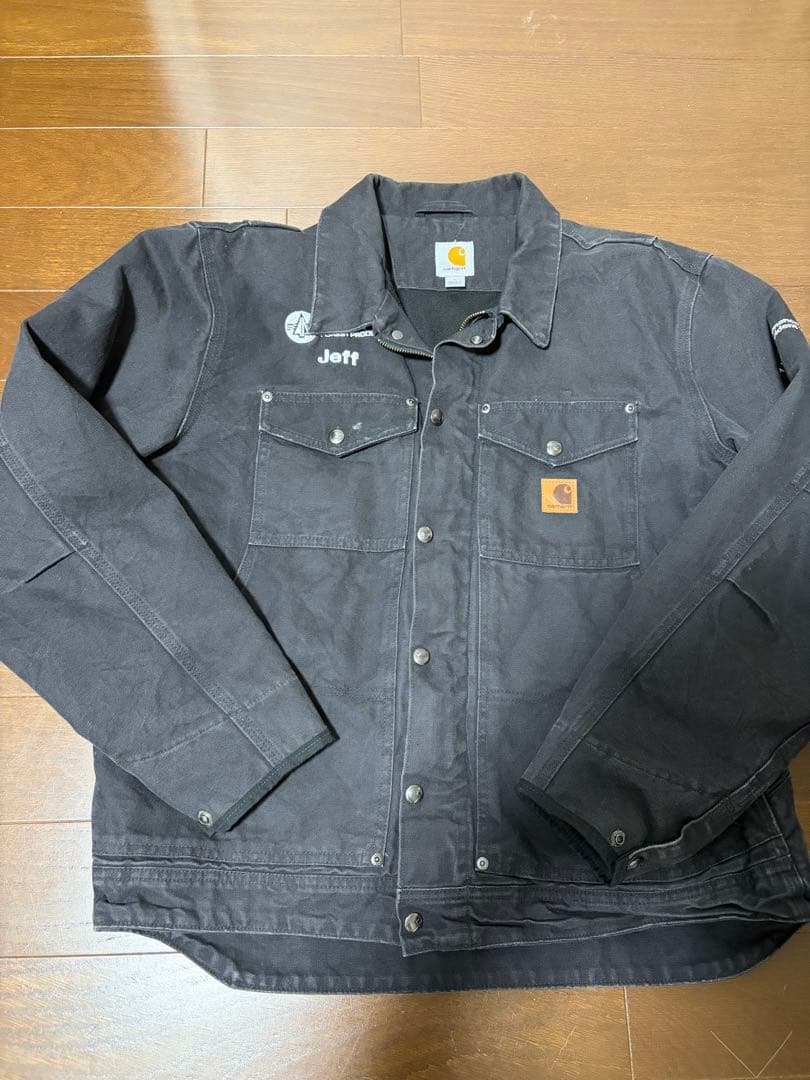 【USA企業刺繍】Carhartt ワークジャケット L Jeff