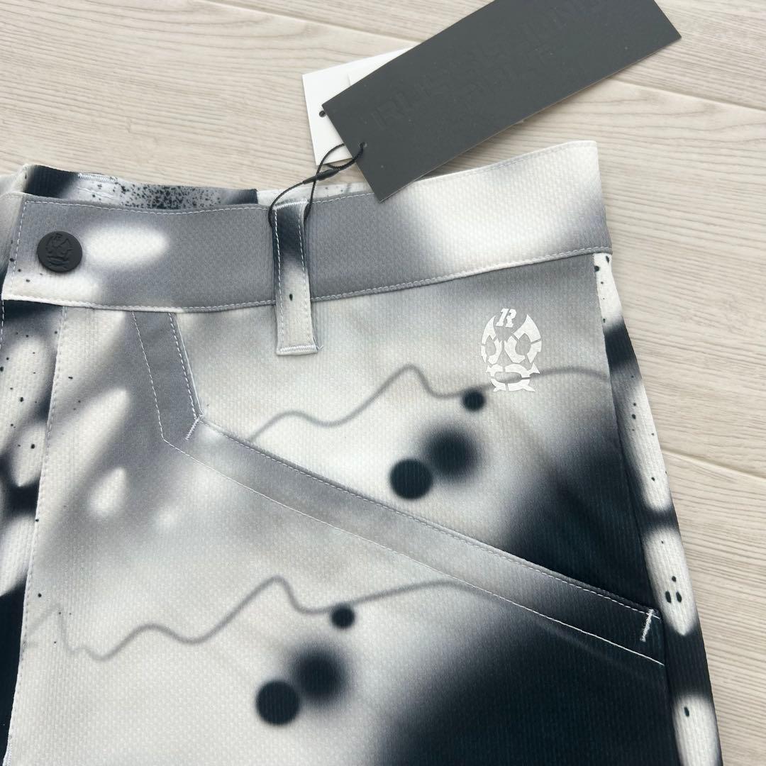 新品　ラッセルノ　ハーフパンツ　ショートパンツ　ホワイト　スプレー　サイズ5