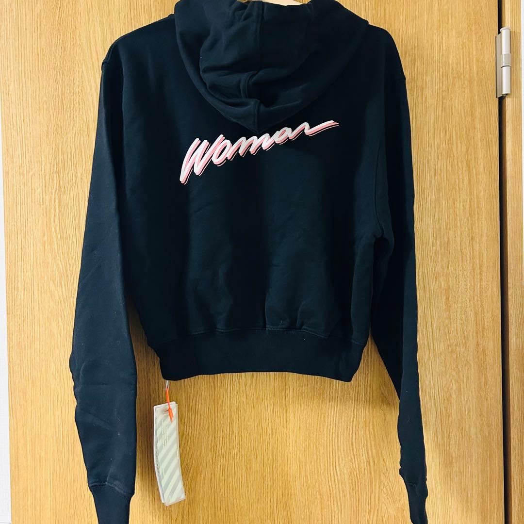 美品　希少　OFF-WHITE オフホワイト　パーカー　ブラック　オーバーサイズ