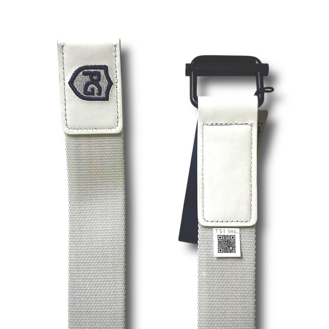 ガ*ュ様 パーリーゲイツ 定価17600円 ロゴ刺繍 4LINEテープ ベルト