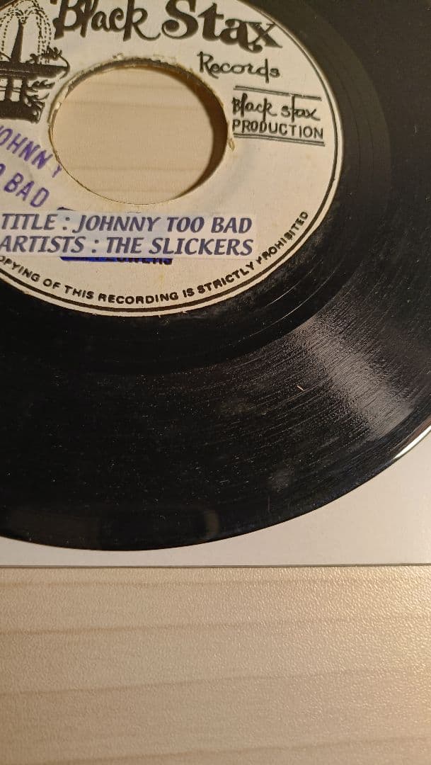 レア盤☆　レゲエ　７　JOHNNY TOO BAD/ THE SLICKERS