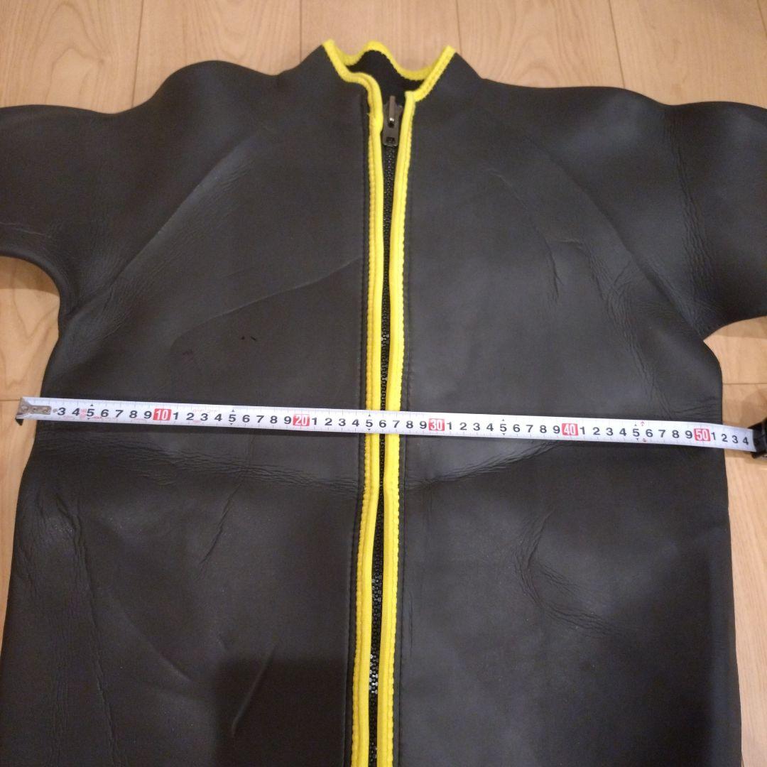 『最終値下げ』ウェットスーツ5mm大きいサイズ上下セット 黒/黄色