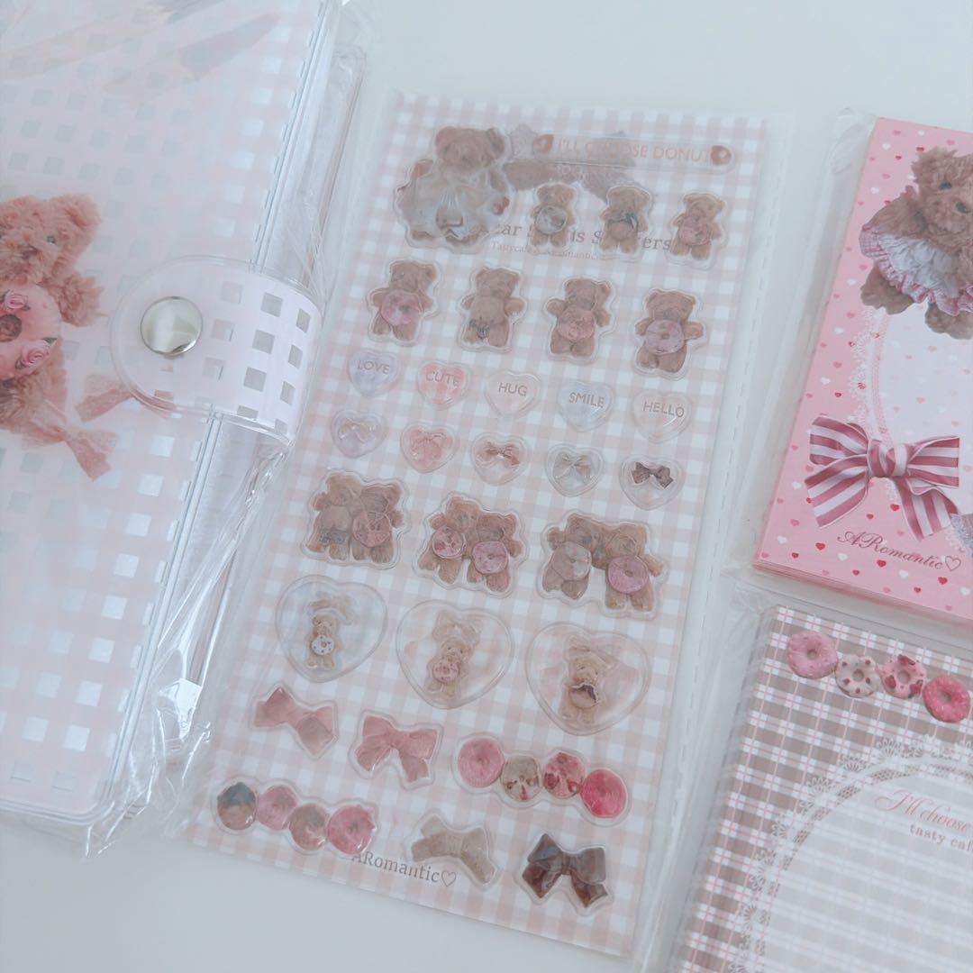 即完売!Aromantic様 新作 ・:*+. クリアバインダー ベアセット♡