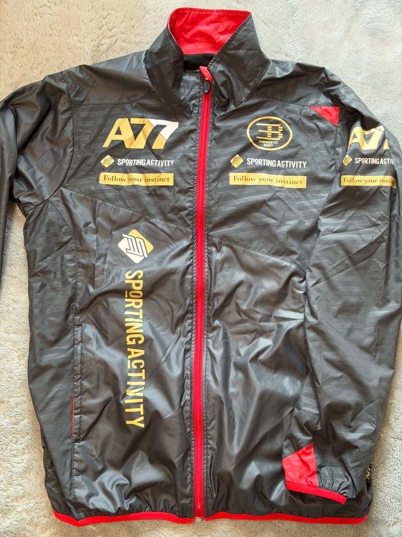 美品　アシックス A77 裏トリコット ウィンドブレーカー 上下セット Mサイズ