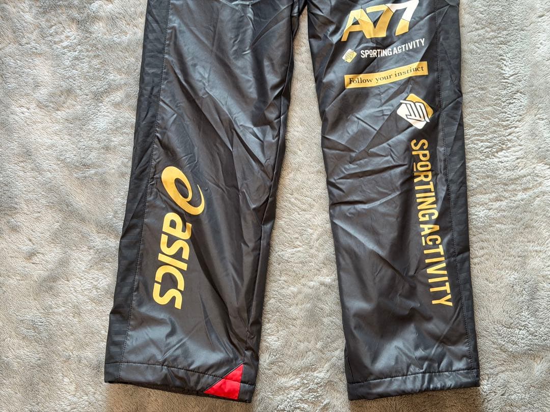 美品　アシックス A77 裏トリコット ウィンドブレーカー 上下セット Mサイズ