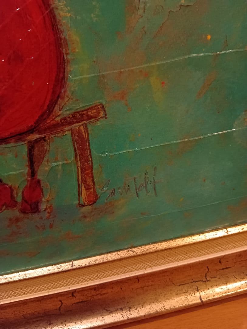 サムトフト　絵画　額入り　大きめ　sam toft