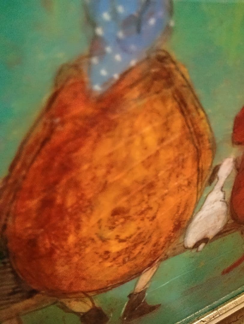 サムトフト　絵画　額入り　大きめ　sam toft