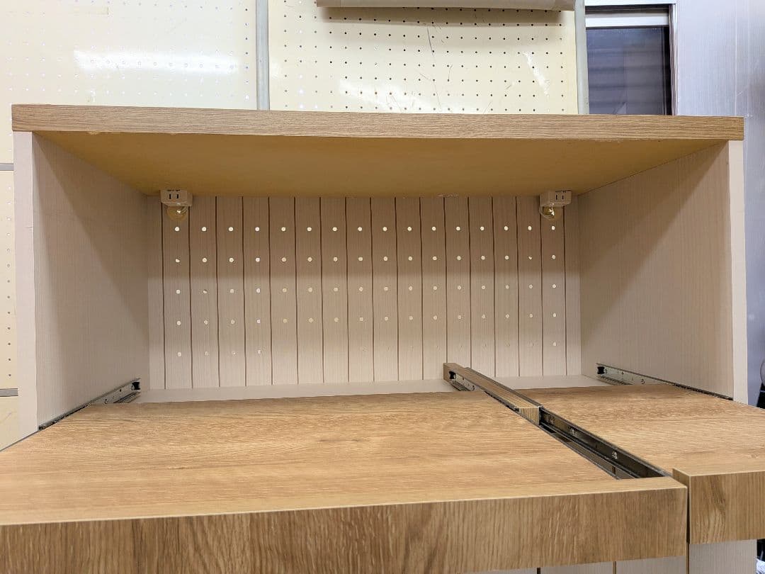 フレンチカントリー風 レンジボード CARINA 引き出し コンセント