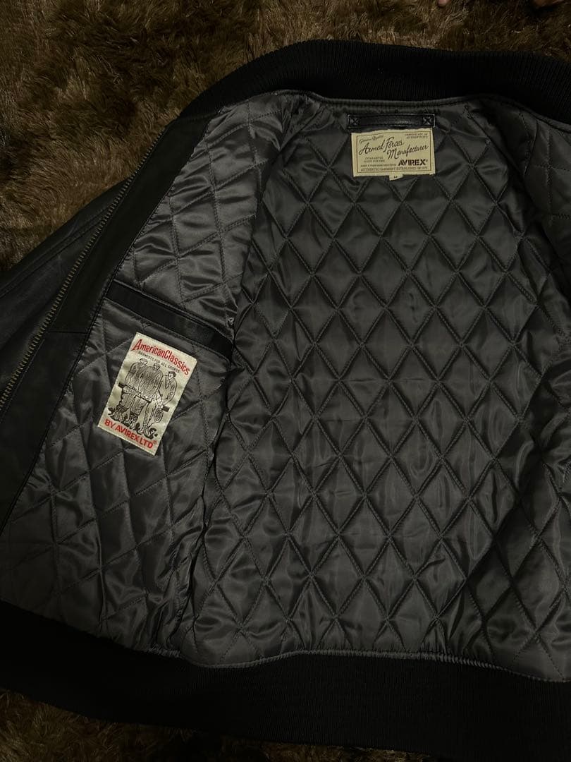 Avirex レザー ジャケット 黒 Mサイズ