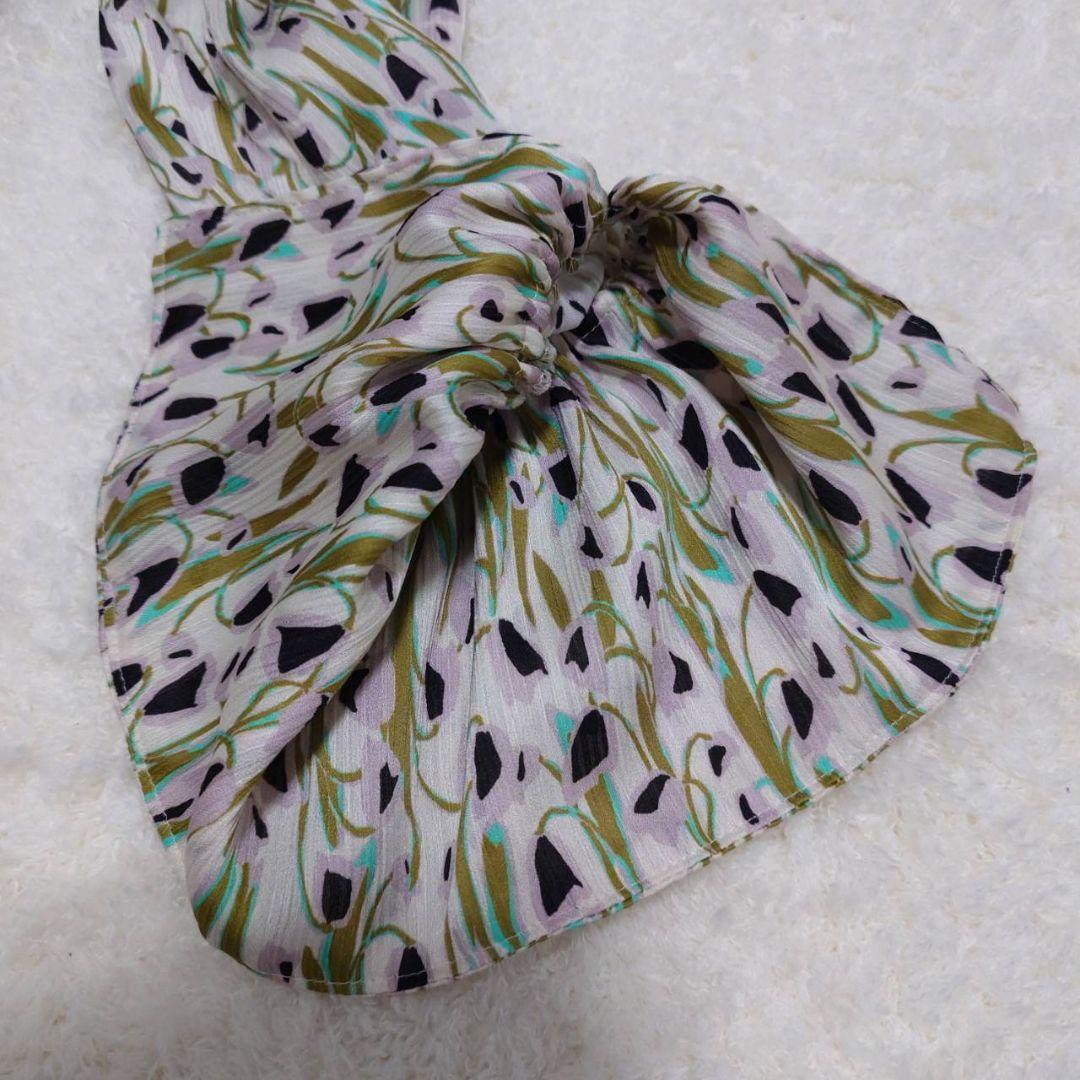 【美品】自由区 ERICA フラワープリント ワンピース サイズ40