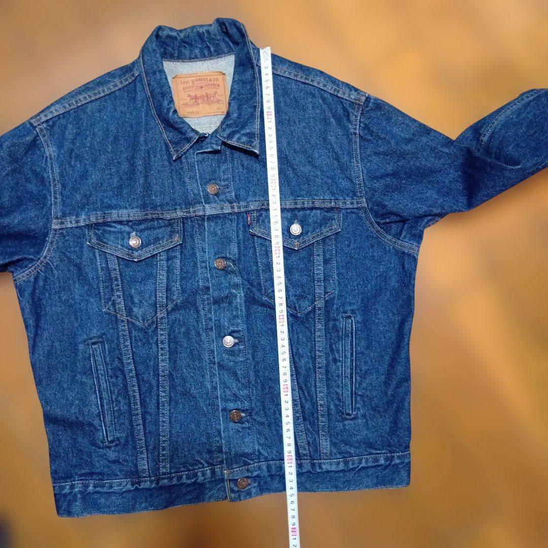 42 levisリーバイス 70506 デニムジャケットUSA製 濃紺