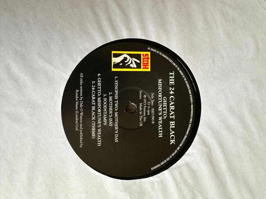 THE 24-CARAT BLACK GHETTO レコード