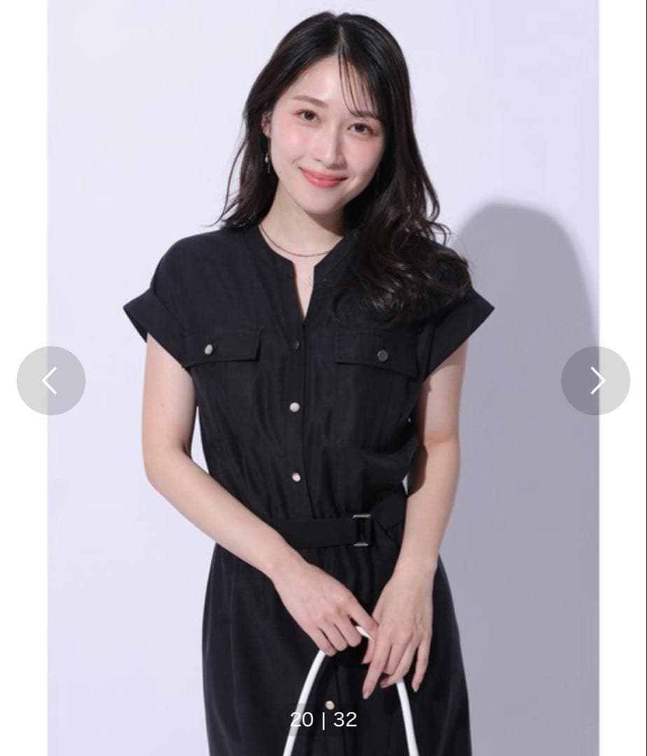 アプワイザーリッシェ　金釦ワークワンピース Apuweiser-riche