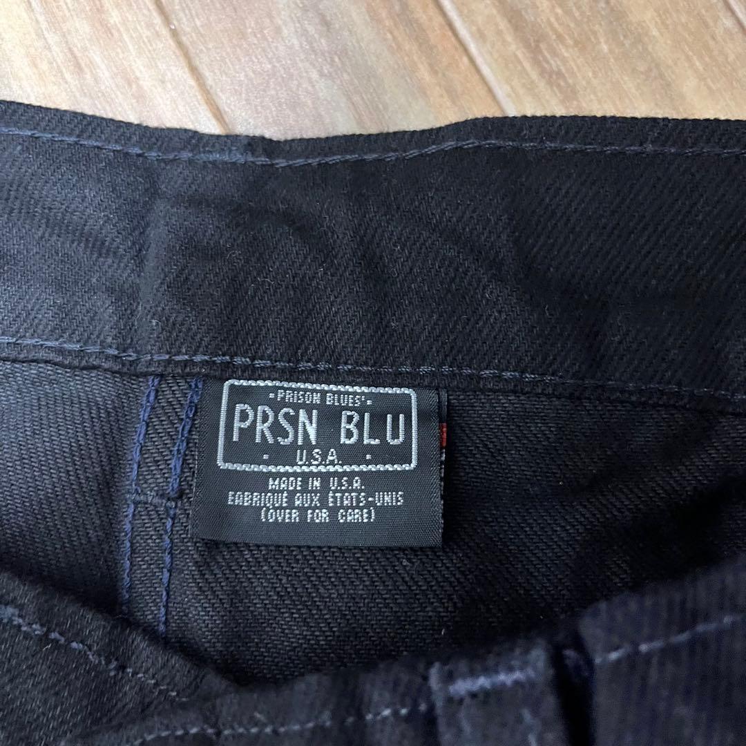 L*N様 新品　PRISON BLU ブラックデニム　30×32 希少　アメリカ
