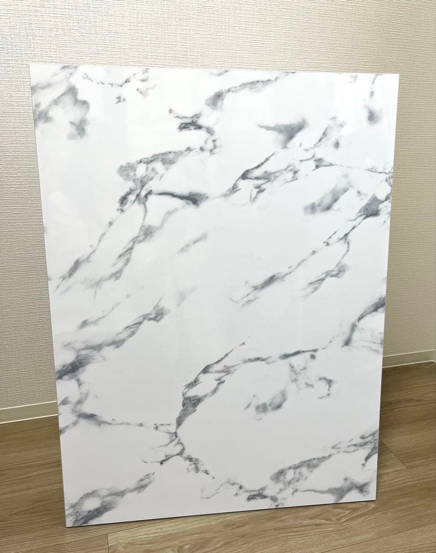 Francfranc アートテーブル マーブル グレー (L)ローテーブル