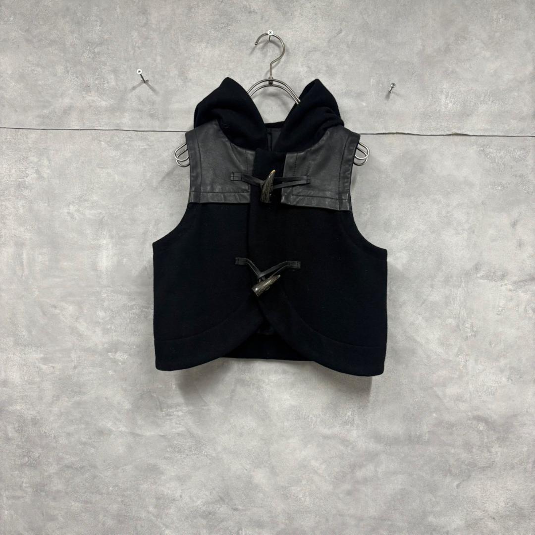 Limi feu ウール×レザー ベスト ジャケット ヨウジヤマモト N1564