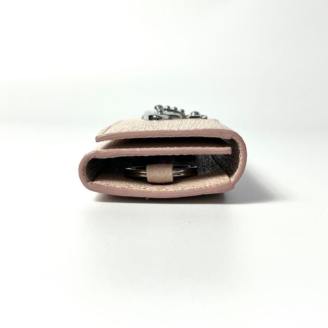 極美品 ヴィヴィアンウエストウッド キーケース レザー オーブ 4連 三つ折り