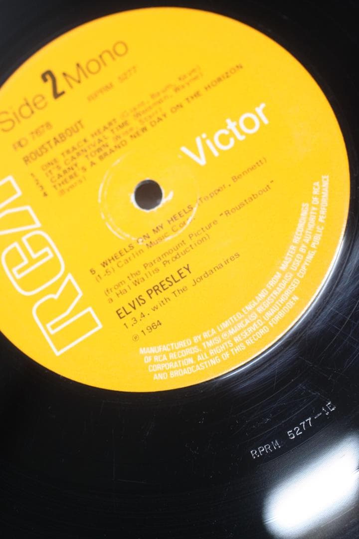 英LP Elvis Presley Roustabout UK盤 Mono