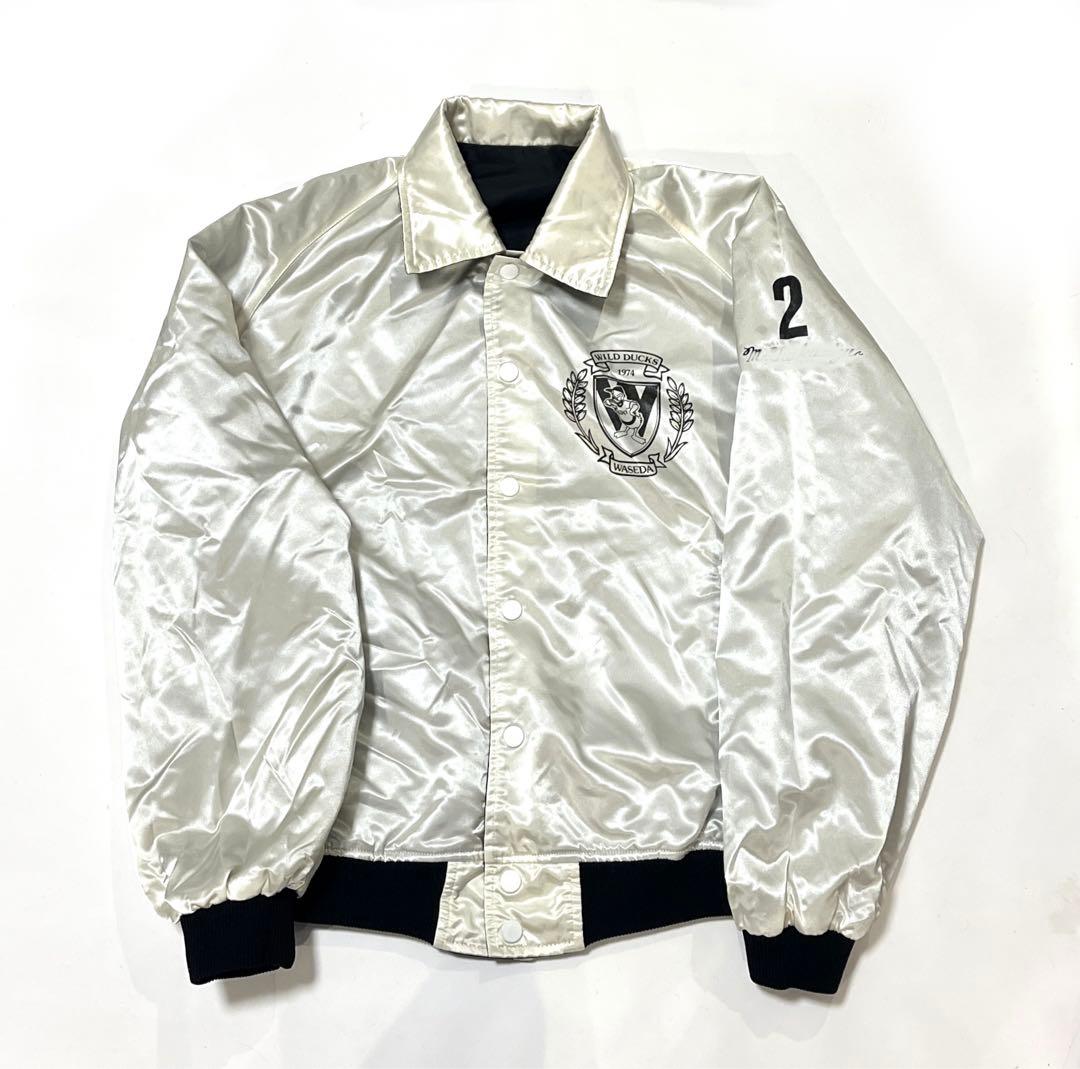 早稲田 ワイルドダックス 野球 コーチジャケット リバーシブル スタジャン