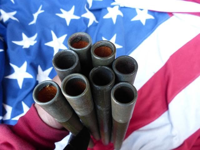 1945” 米軍実物 WWII　テントポール　8本セット 軍幕 243