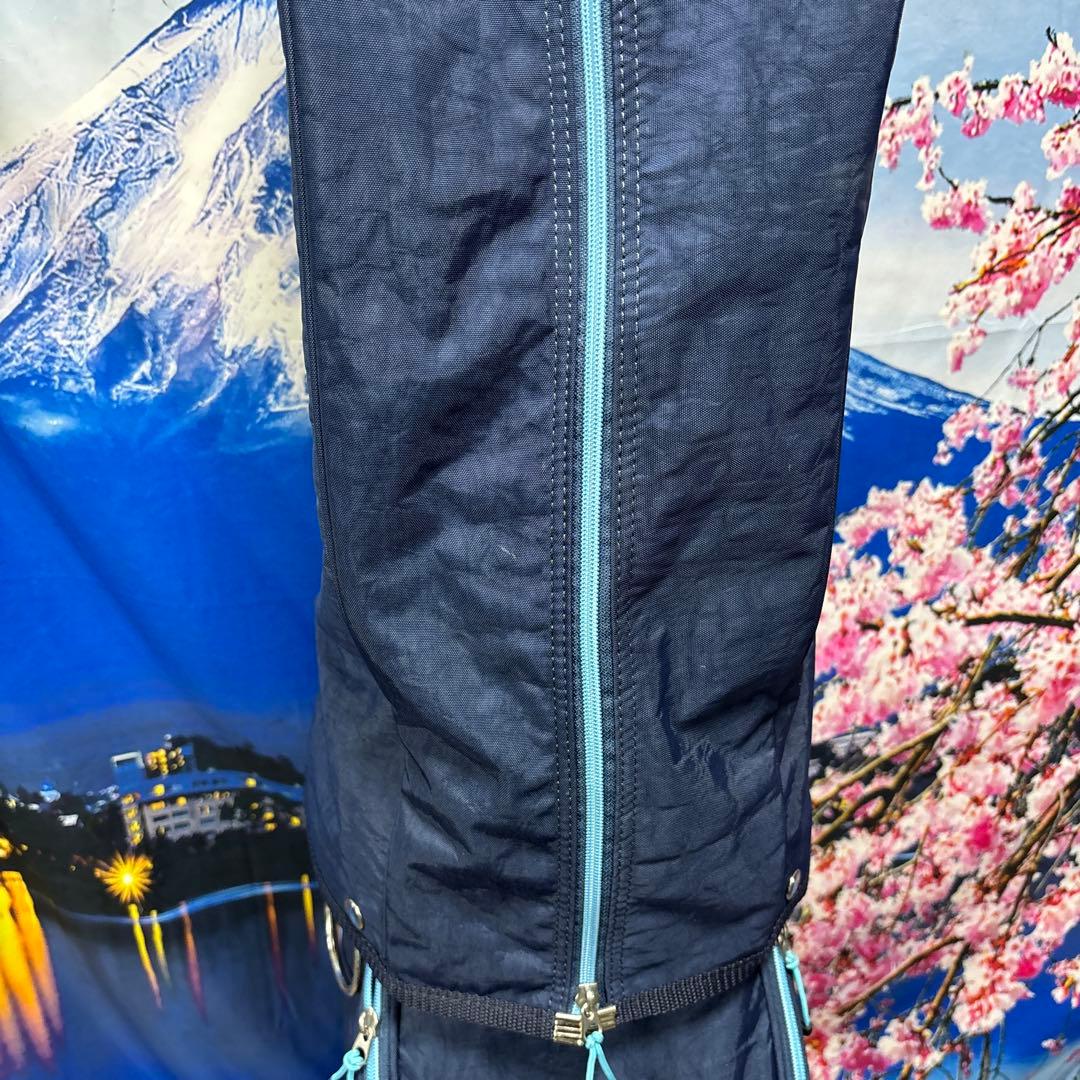 寶BX-1217 【美品】トランスコンチネンツ キャディバッグ ネイビー