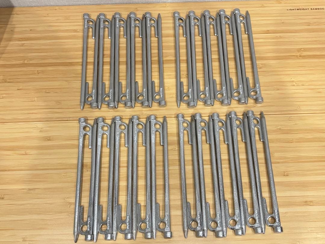 スノーピーク 65周年限定クロームソリッドステーク20 40本セット