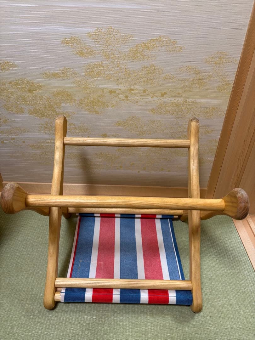 ネイタルデザイン　EIスツール　レトロストライプSTDIOwad収納付き