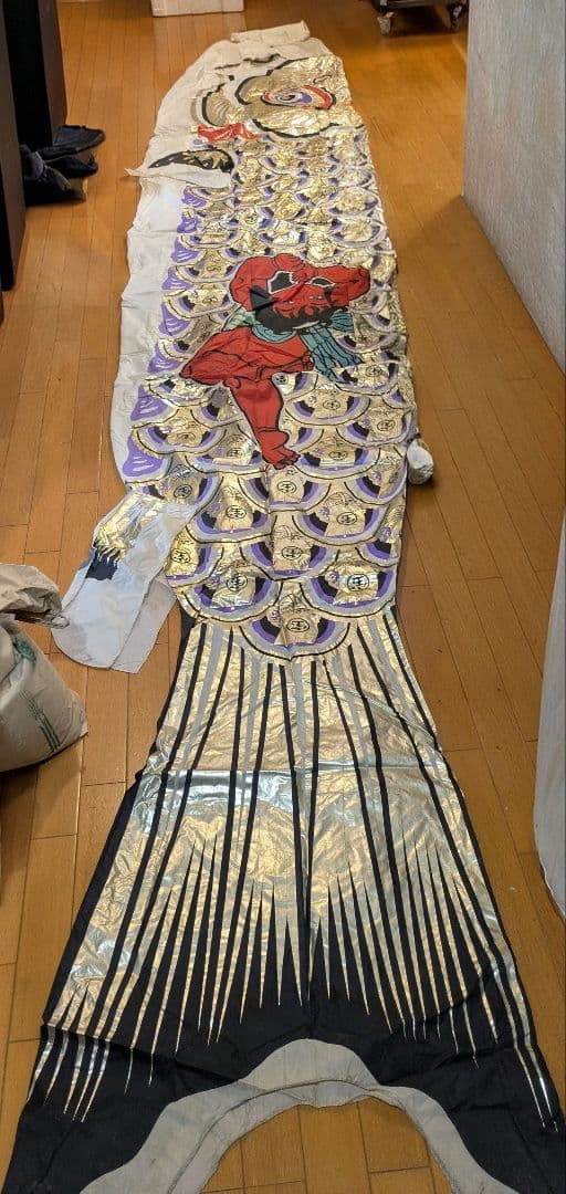 【大型　鯉のぼり】４匹＋吹流し（おまけ）