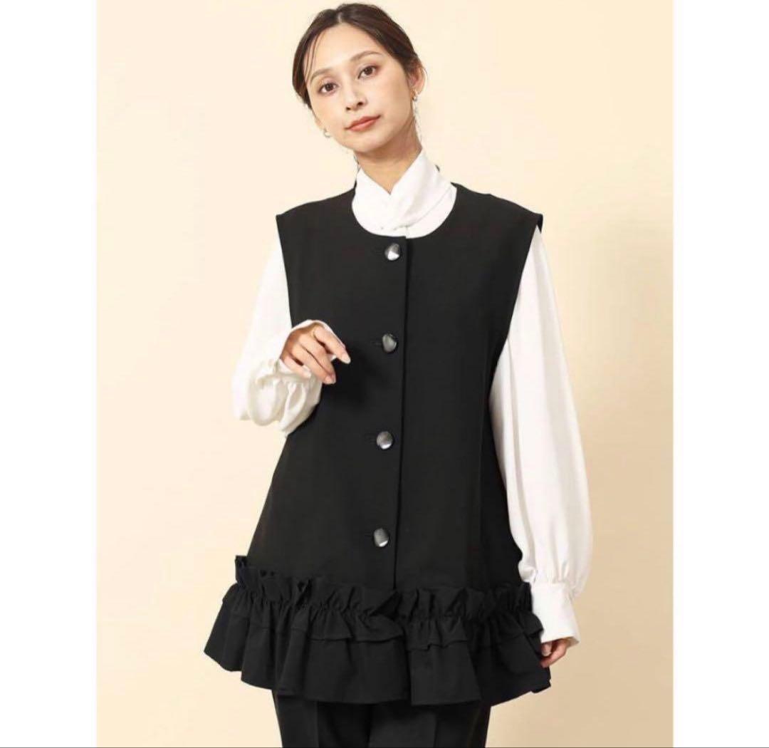新品FENNEL ヤマダヤ裾フリルジレ ベスト￥27000