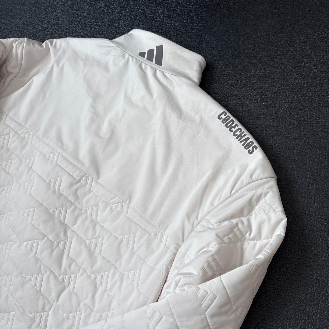 Mベージュ新品定価19800円/アディダスゴルフメンズ/中綿ジャケット